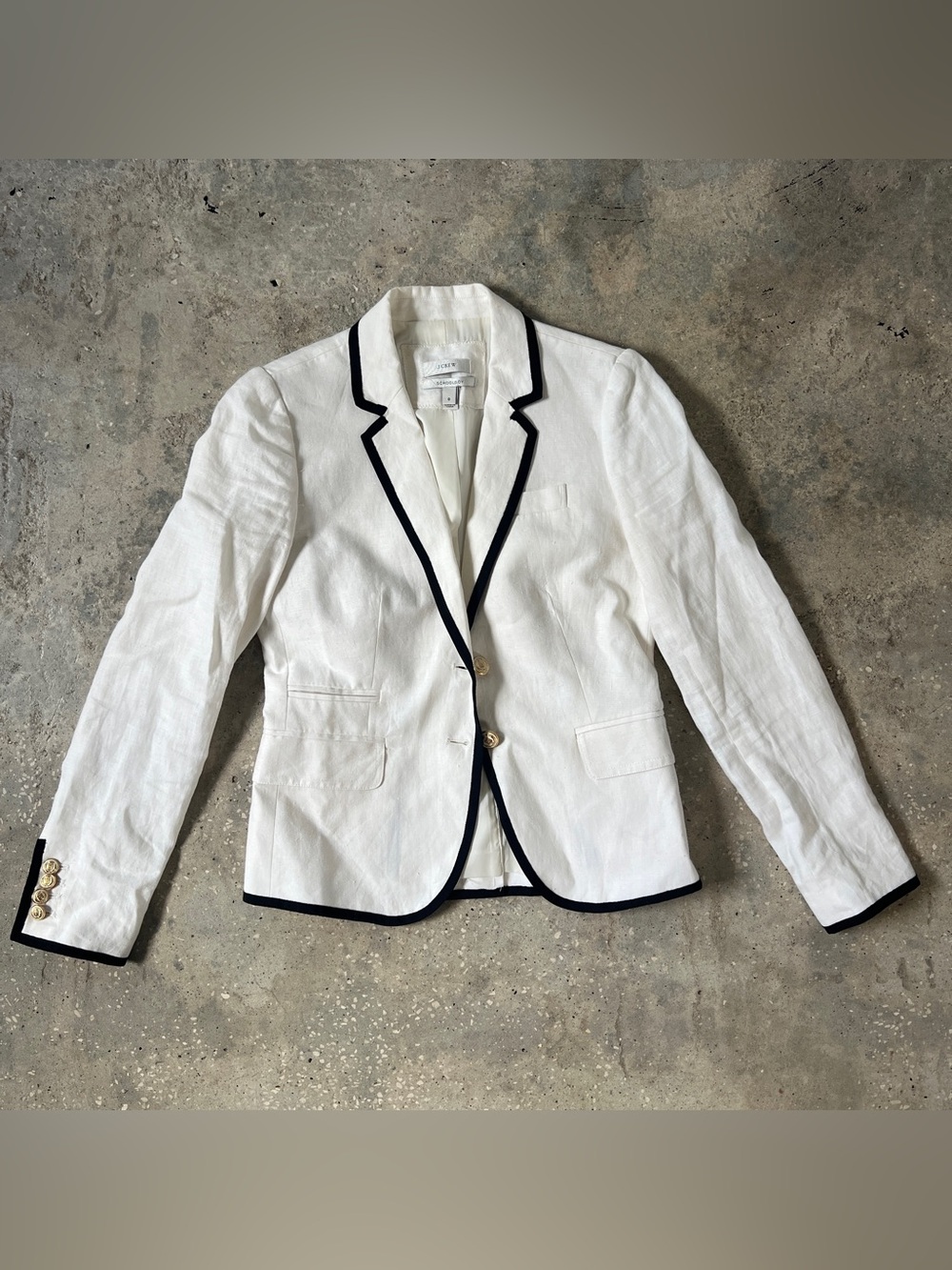 J. Crew Linen Schoolboy Blazer